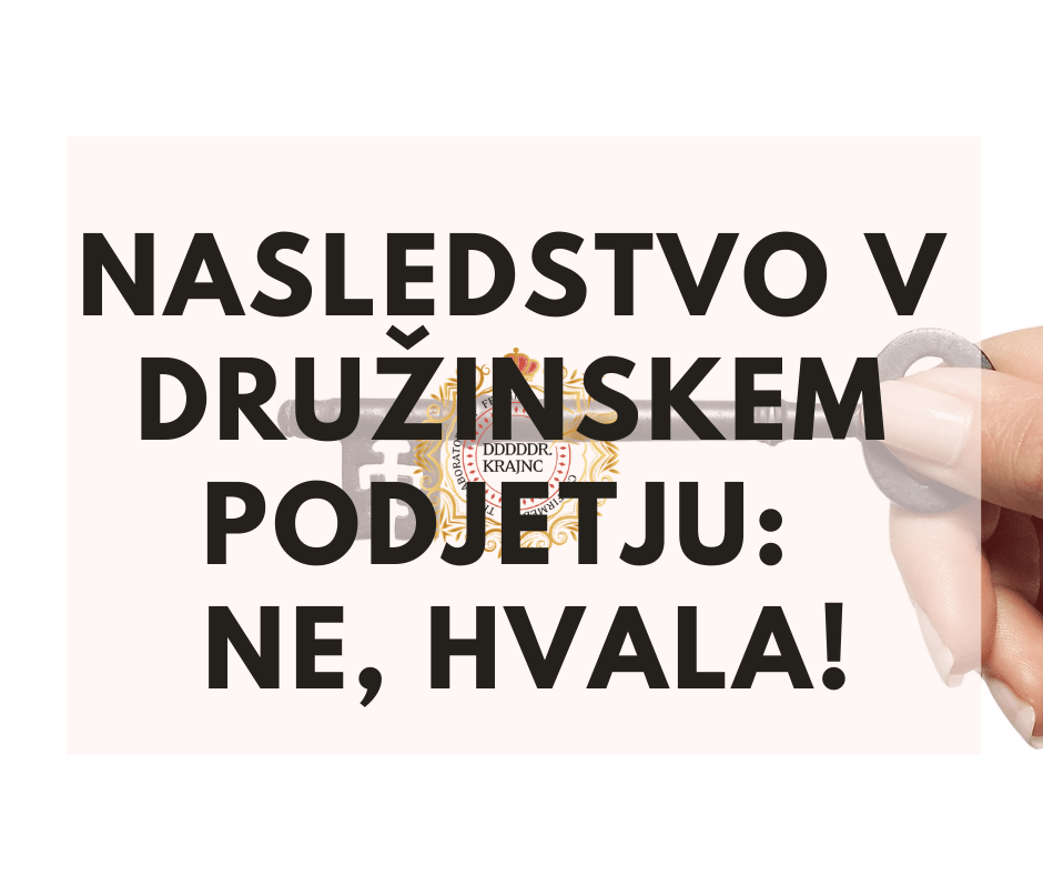 nasledstvo v družinskem podjetju